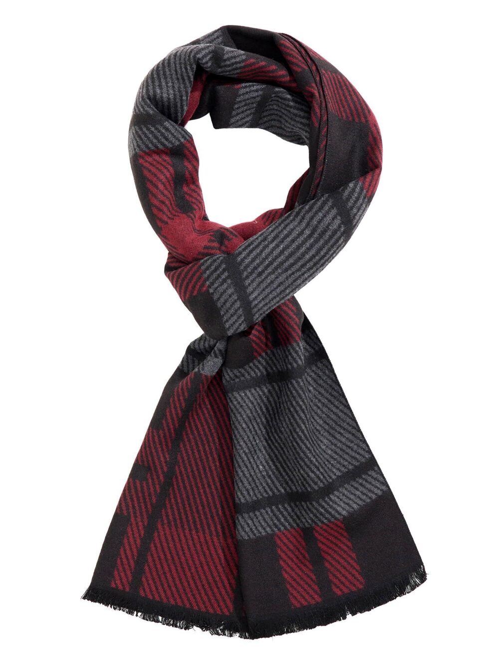 2157 Winter Warm Scarf Premium Cashmere Feel, Luxuriously Soft Long Plaid